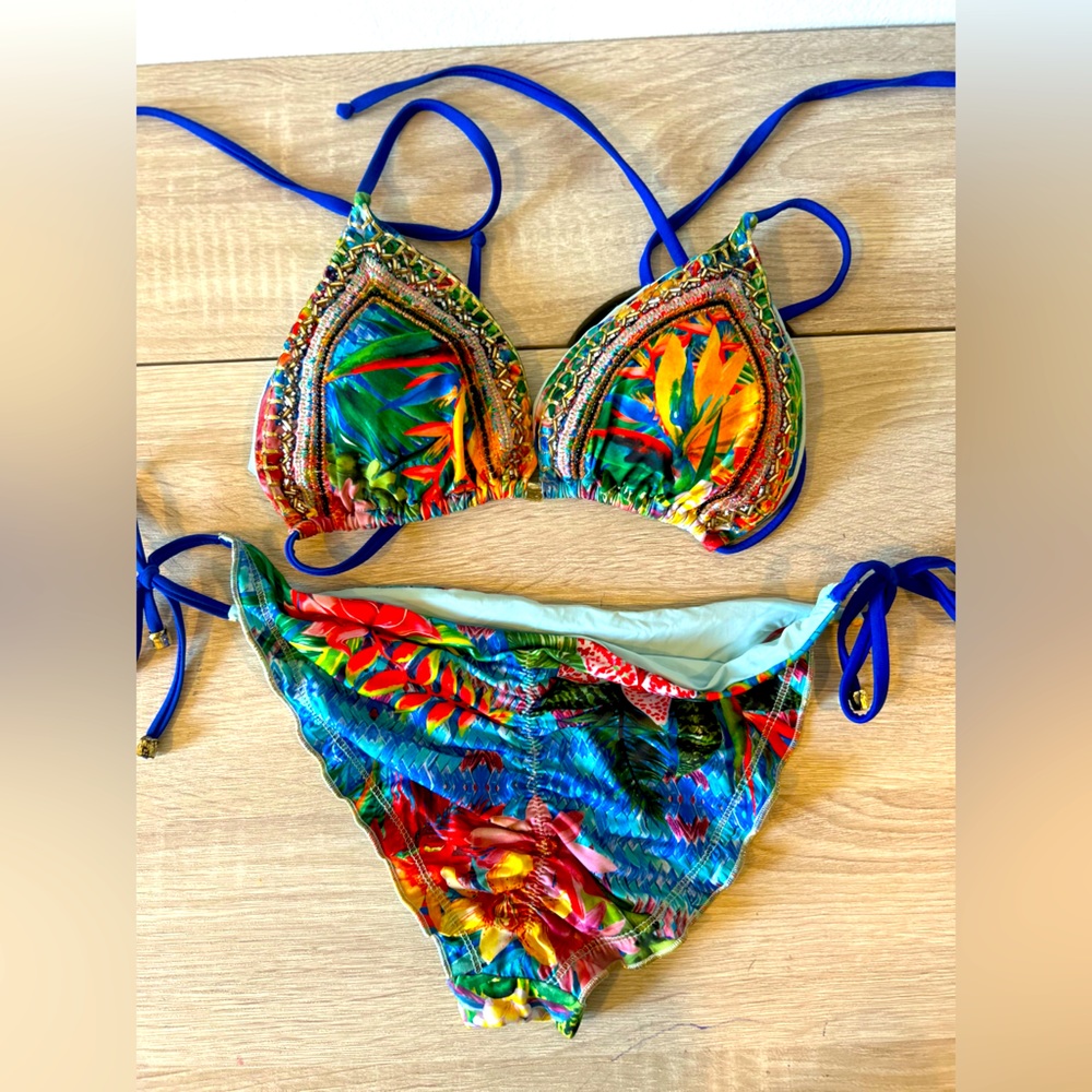 Agua bendita details in swimwear is amazing